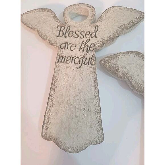 Christmas Decor Angel Wall Hanging Blessed are the Pure in Heart Meek Merciful - Picture 4 of 8